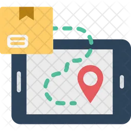 Online Delivery Tracking  Icon