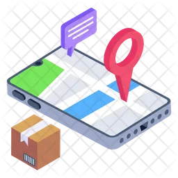 Online Delivery Tracking  Icon