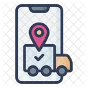 Online Delivery Tracking Shipment Tracking Order Tracking Icon