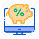 Online deposit money  Icon