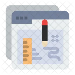 Online Design Learning  Icon
