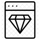 Online Diamond Icon