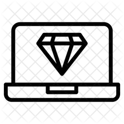 Online diamond  Icon