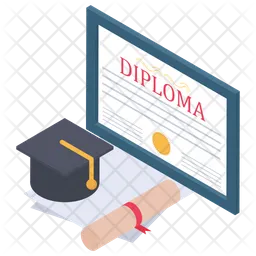 Online Diploma  Icon