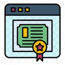Online Degree Online Certificate Online Education Icon