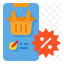 Discount Smartphone Shopping Icon