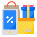 Discount Mobile Shopping Icon