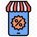 Black Friday Mobile Store Commerce And Shopping Icon