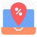 Black Friday Location Commerce And Shopping Icon