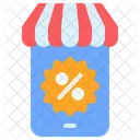 Black Friday Mobile Store Commerce And Shopping Icon