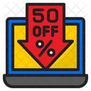 Online Discount Low Discount Sale Icon