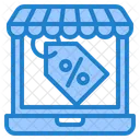 Online Discount Discount Laptop Icon