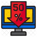 Online Discount Discount Shopping Icon