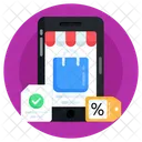 Mcommerce Online Discount Online Shopping Icon