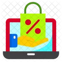 Online Discount Sale Bag Icon