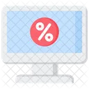 Online Discount Discount Ecommerce Icon