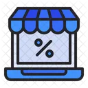 Laptop Ecommerce Shopping Icon