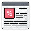 Online Discount Discount Sale Icon