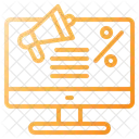 Online Discount Ad Online Marketing Digital Marketing Icon