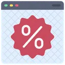 Online Discount Badge  Icon