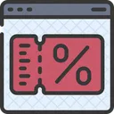 Coupon Website Discount Icon