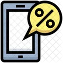 Mobile Percentage Precentage Bubble Phone Percentage Icon