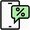 Mobile Percentage Precentage Bubble Phone Percentage Icon