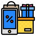 Discount Mobile Shopping Icon