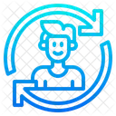 Online Discount Man Business Man Icon