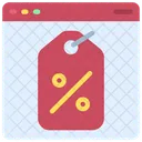 Online Discount Tag  Icon