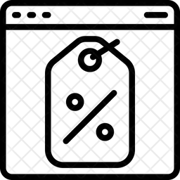 온라인 할인 태그  아이콘