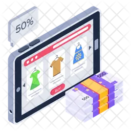 Online Discounted Products  Icon