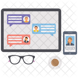Online Discussion Icon