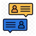 Online Discussion User Communications Icon