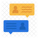 Online Discussion User Communications Icon