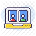 Online discussion  Icon