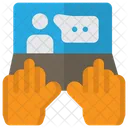 Online-Diskussion  Symbol