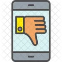 Online Dislike Online Bad Review Thumb Down Icon