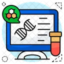 Online Dna Deoxyribonucleic Acid Dna Strand Icon