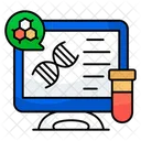 Online Dna Deoxyribonucleic Acid Dna Strand Icon