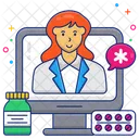 Online Doctor Online Physician Surgeon Icon