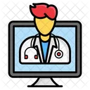 Online Consultant Online Health Online Consultation Icon