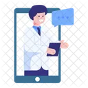 Online Checkup Online Treatment Online Doctor Icon