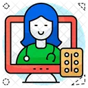 Online Doctor Physician Surgeon Icon