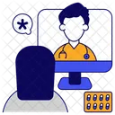Online Doctor Online Physician Online Surgeon Icon