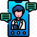 Online Doctor Visit  Icon
