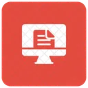 Online Document Lcd Icon