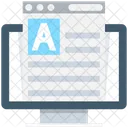 Online Document Text Icon