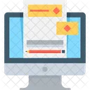 온라인 문서 모니터 아이콘