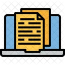 Online Document Online File Laptop Document Icon